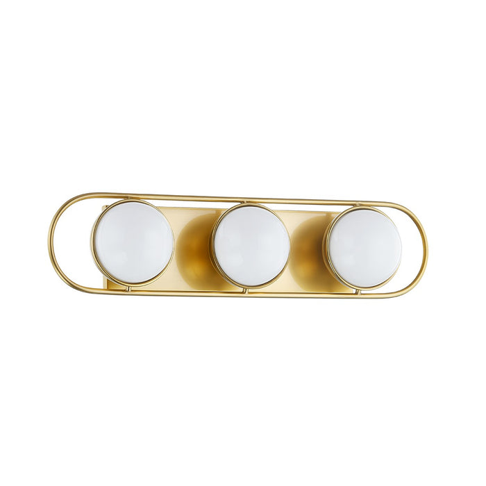 Mitzi H783303-AGB Three Light Bath and Vanity, Aged Brass