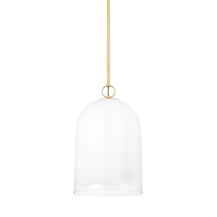 Mitzi H788701L-AGB One Light Pendant, Aged Brass