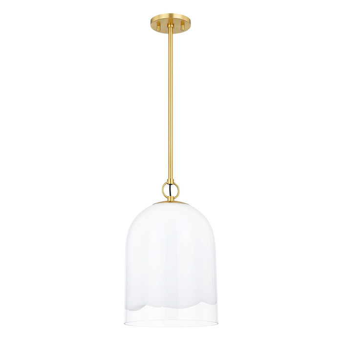 Mitzi H788701S-AGB One Light Pendant, Aged Brass