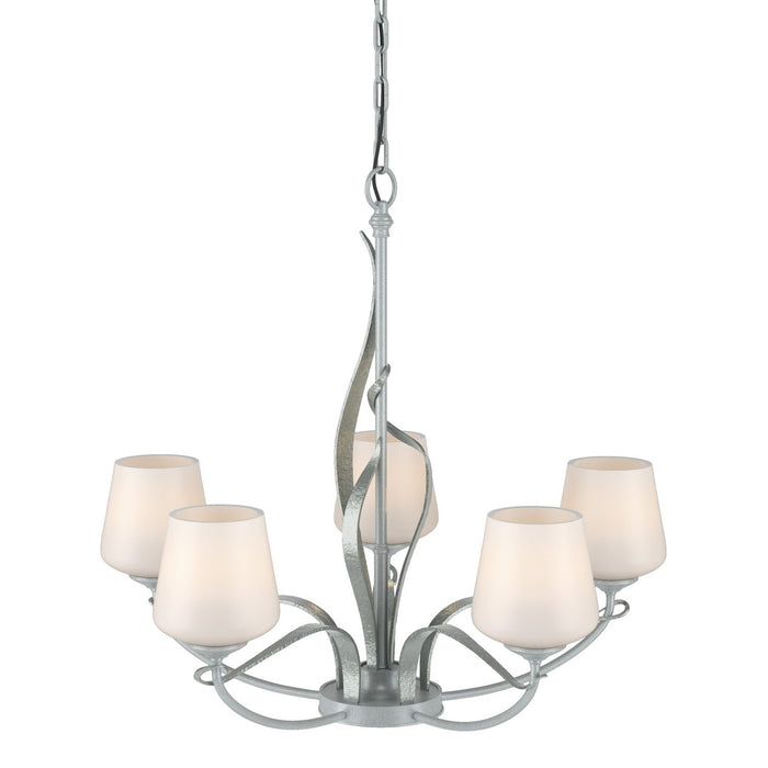 Hubbardton Forge 103040-SKT-82-GG0236 Five Light Chandelier, Vintage Platinum