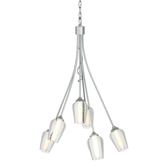 Hubbardton Forge 103043-SKT-82-ZS0354 Six Light Chandelier, Vintage Platinum