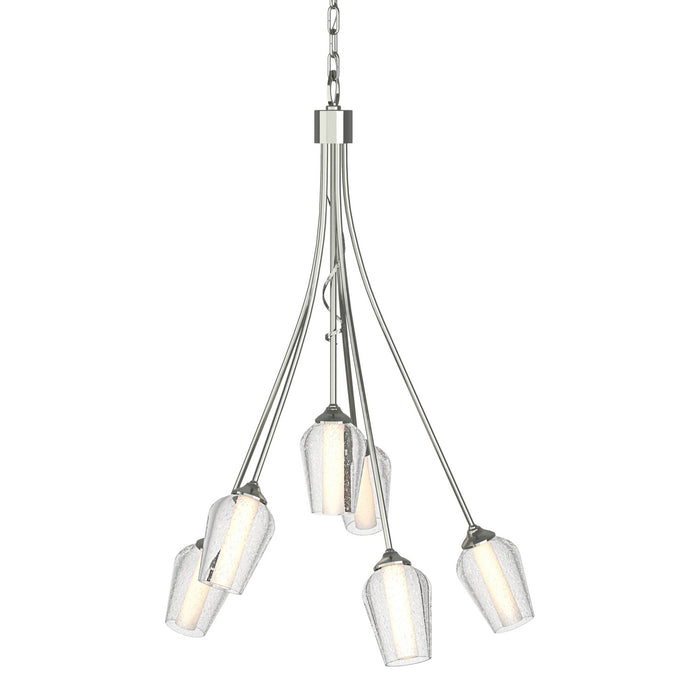 Hubbardton Forge 103043-SKT-85-ZS0354 Six Light Chandelier, Sterling