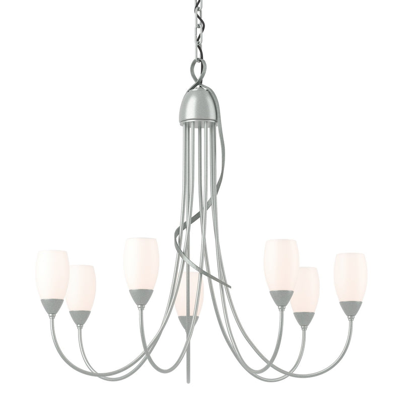 Hubbardton Forge 103049-SKT-82-GG0444 Seven Light Chandelier, Vintage Platinum