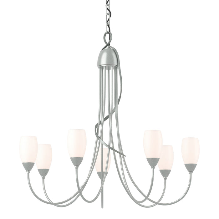 Hubbardton Forge 103049-SKT-82-GG0444 Seven Light Chandelier, Vintage Platinum