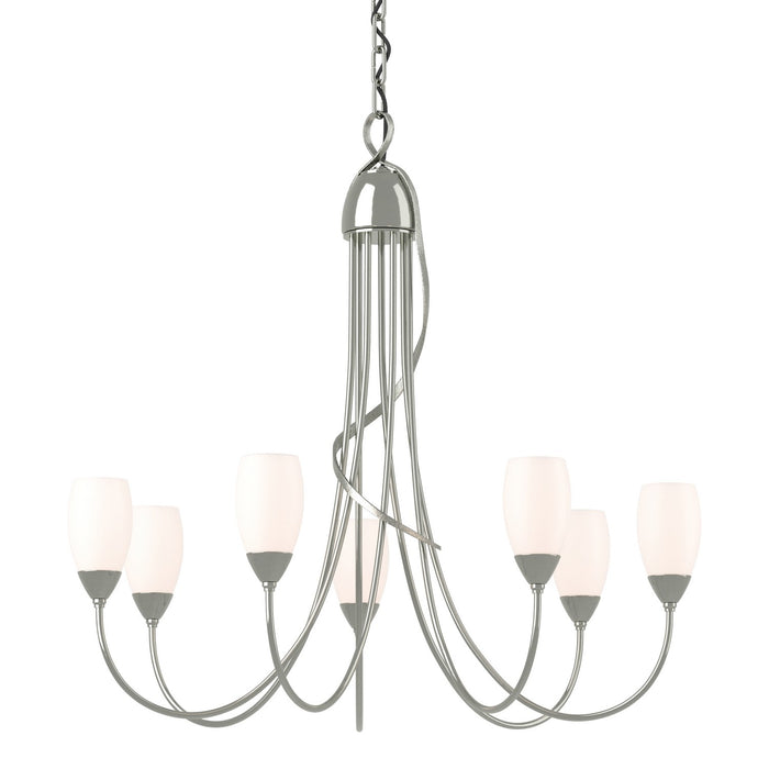 Hubbardton Forge 103049-SKT-85-GG0444 Seven Light Chandelier, Sterling