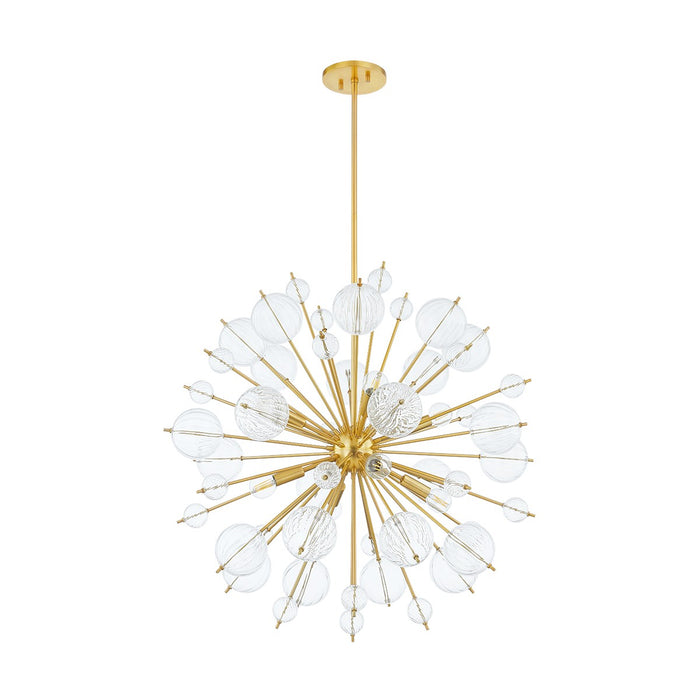 Mitzi H794808-AGB Eight Light Chandelier, Aged Brass