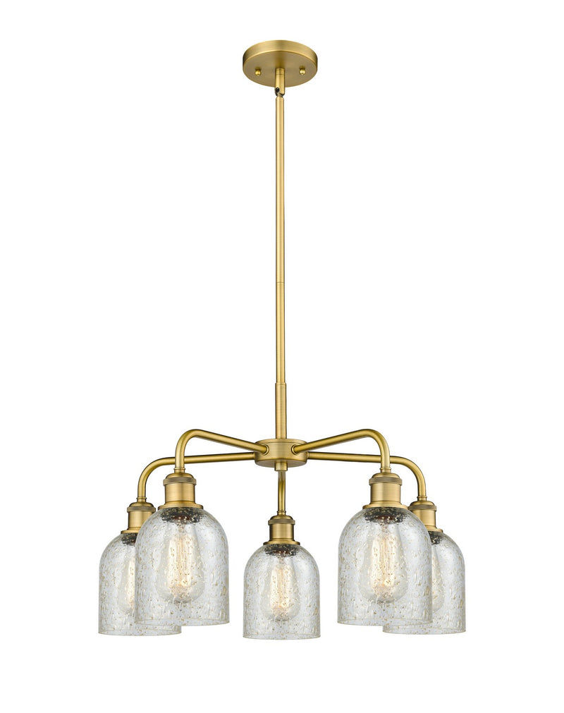 Innovations 516-5CR-BB-G259 Five Light Chandelier, Brushed Brass