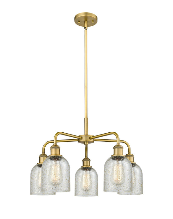 Innovations 516-5CR-BB-G259 Five Light Chandelier, Brushed Brass
