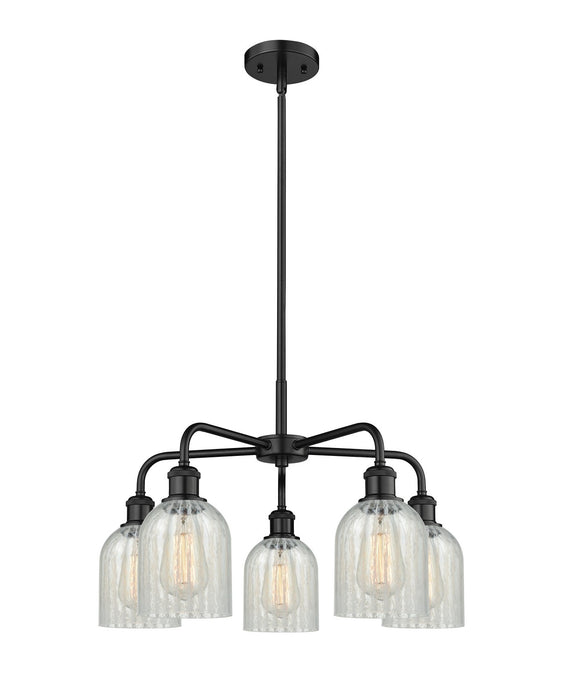 Innovations 516-5CR-BK-G2511 Five Light Chandelier, Matte Black