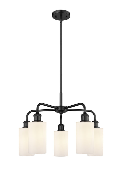 Innovations 516-5CR-BK-G801 Five Light Chandelier, Matte Black