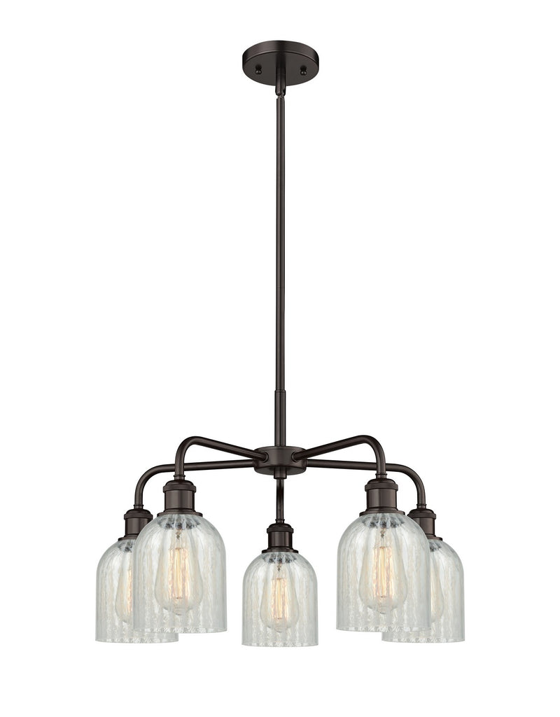 Innovations 516-5CR-OB-G2511 Five Light Chandelier, Oil Rubbed Bronze