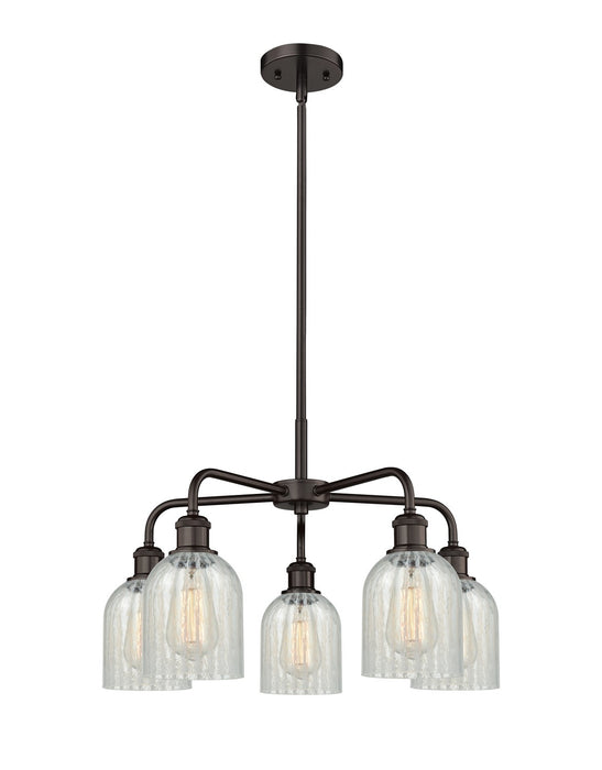 Innovations 516-5CR-OB-G2511 Five Light Chandelier, Oil Rubbed Bronze