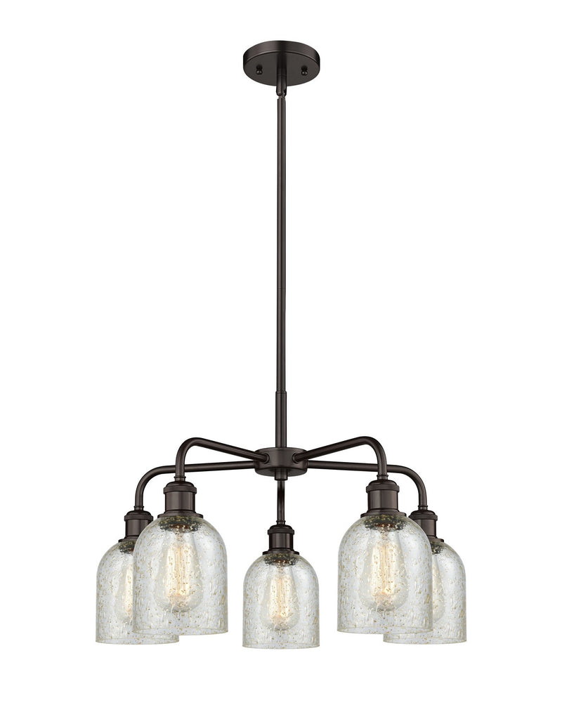 Innovations 516-5CR-OB-G259 Five Light Chandelier, Oil Rubbed Bronze