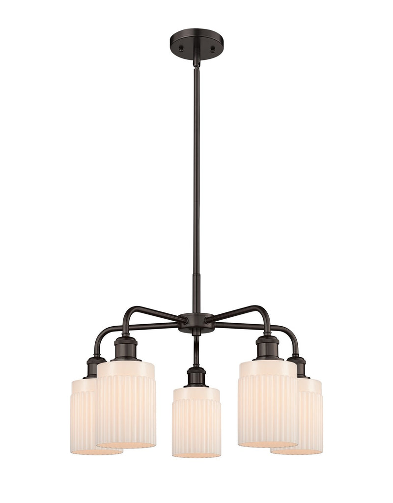 Innovations 516-5CR-OB-G341 Five Light Chandelier, Oil Rubbed Bronze