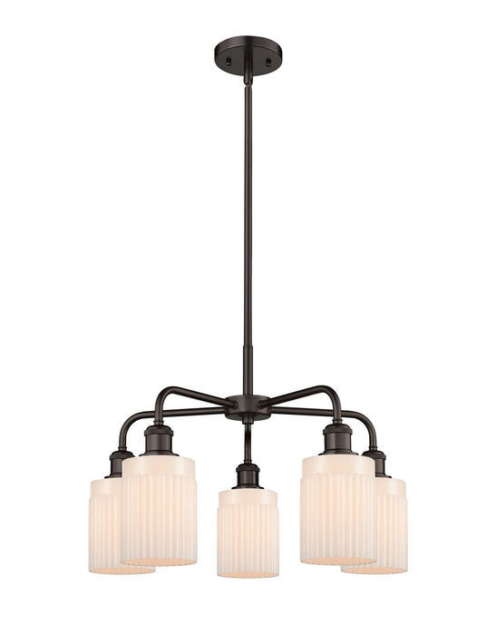 Innovations 516-5CR-OB-G341 Five Light Chandelier, Oil Rubbed Bronze