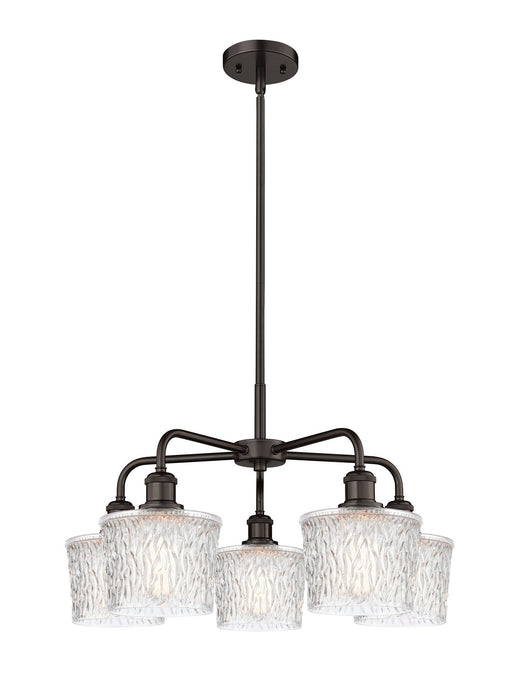 Innovations 516-5CR-OB-G402 Five Light Chandelier, Oil Rubbed Bronze