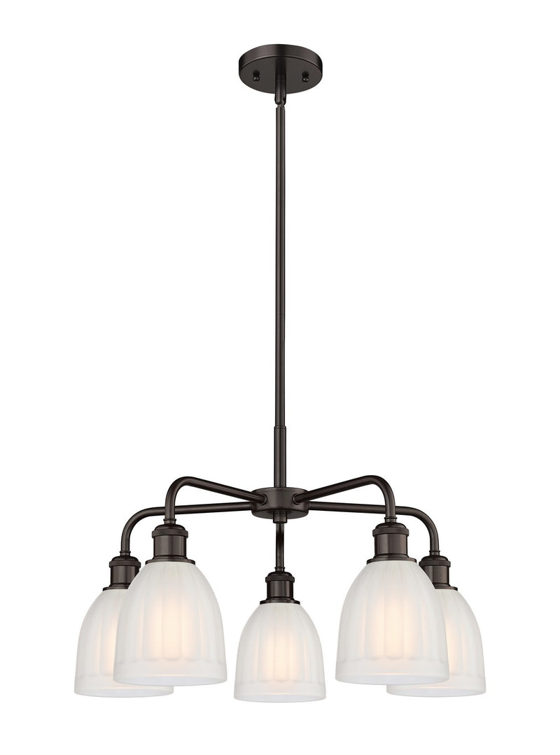 Innovations 516-5CR-OB-G441 Five Light Chandelier, Oil Rubbed Bronze