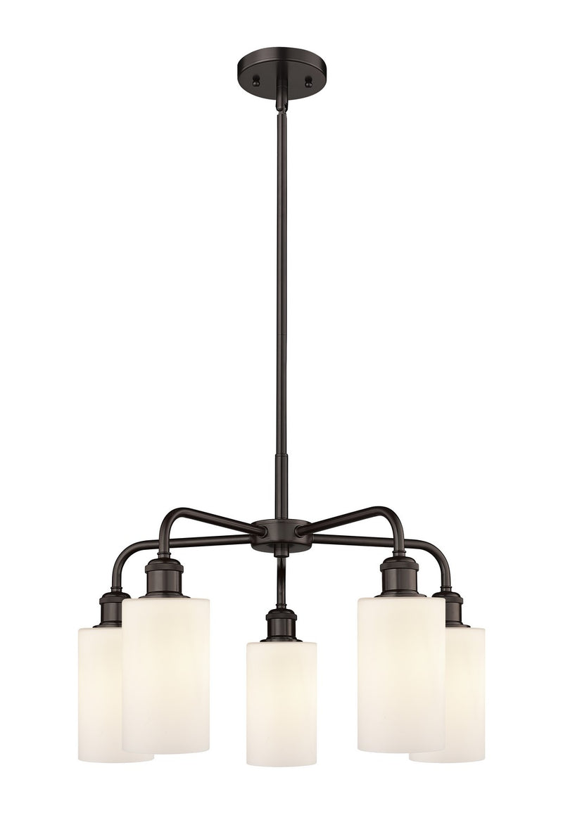 Innovations 516-5CR-OB-G801 Five Light Chandelier, Oil Rubbed Bronze