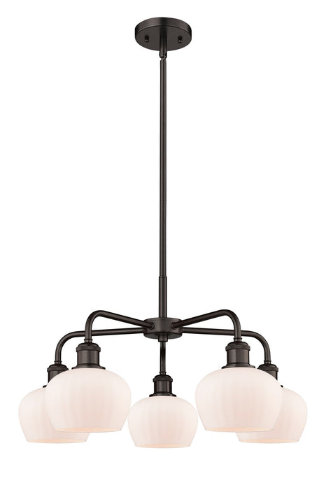 Innovations 516-5CR-OB-G91 Five Light Chandelier, Oil Rubbed Bronze