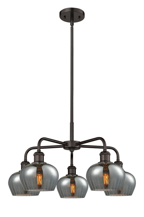 Innovations 516-5CR-OB-G93 Five Light Chandelier, Oil Rubbed Bronze