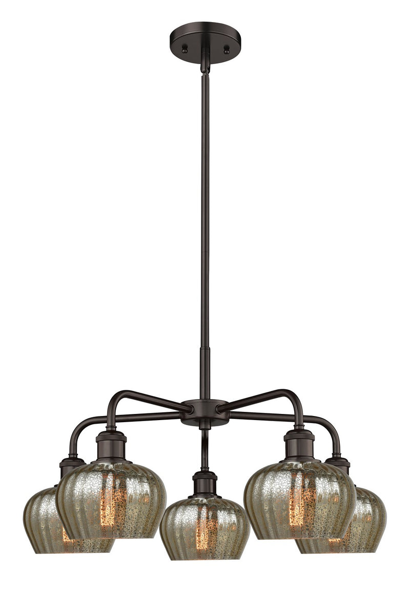 Innovations 516-5CR-OB-G96 Five Light Chandelier, Oil Rubbed Bronze