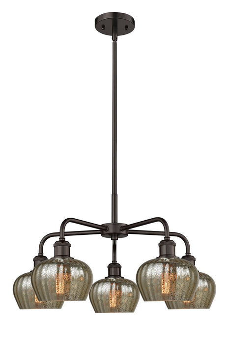 Innovations 516-5CR-OB-G96 Five Light Chandelier, Oil Rubbed Bronze