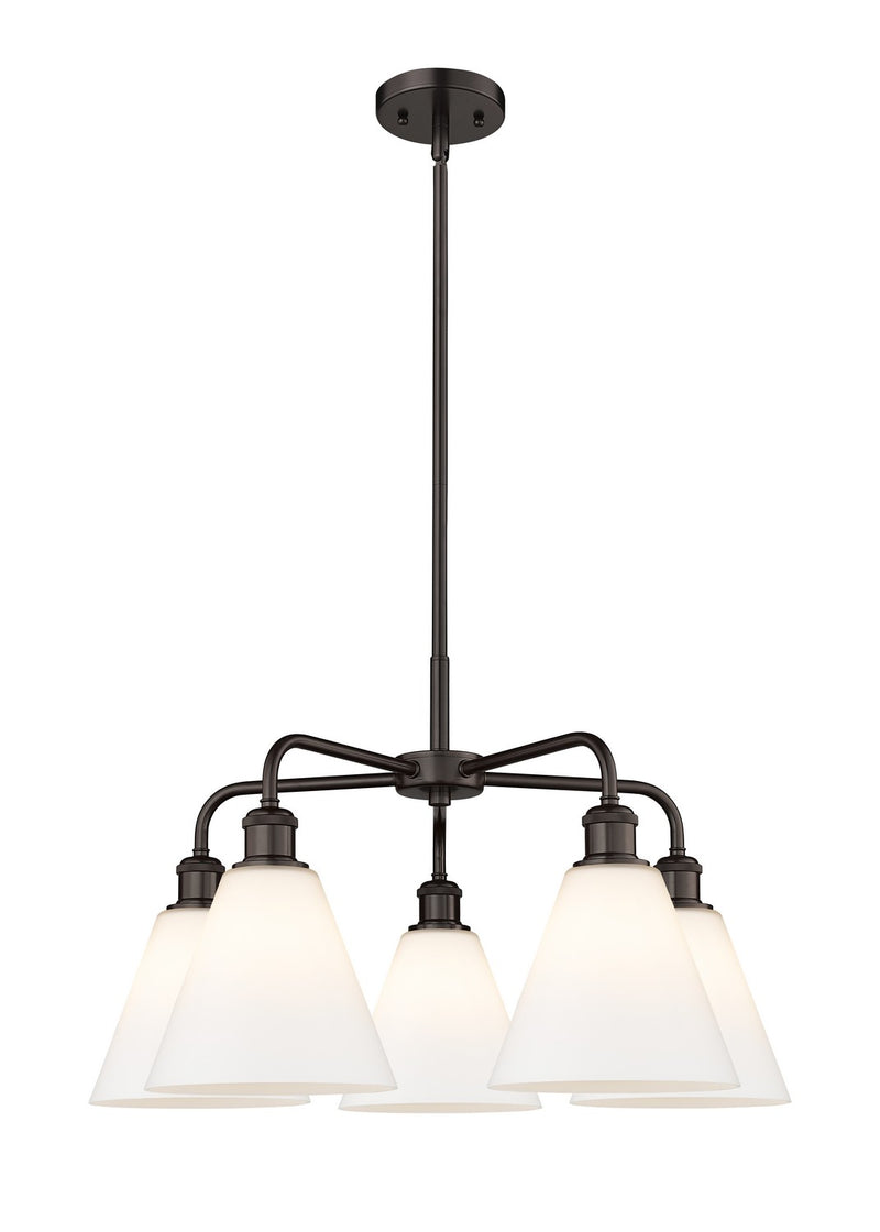 Innovations 516-5CR-OB-GBC-81 Five Light Chandelier, Oil Rubbed Bronze