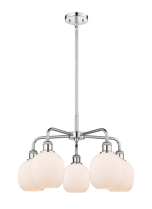 Innovations 516-5CR-PC-G101 Five Light Chandelier, Polished Chrome