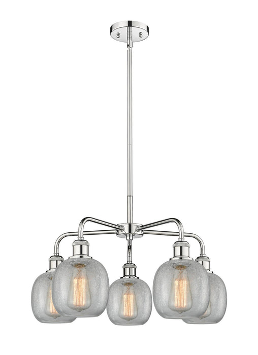 Innovations 516-5CR-PC-G105 Five Light Chandelier, Polished Chrome