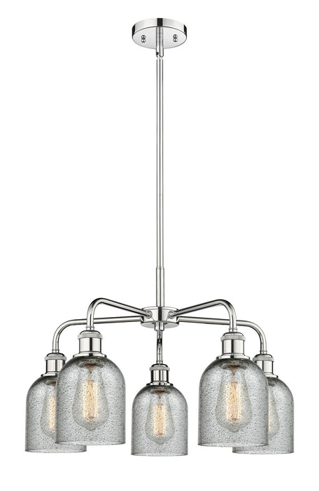 Innovations 516-5CR-PC-G257 Five Light Chandelier, Polished Chrome