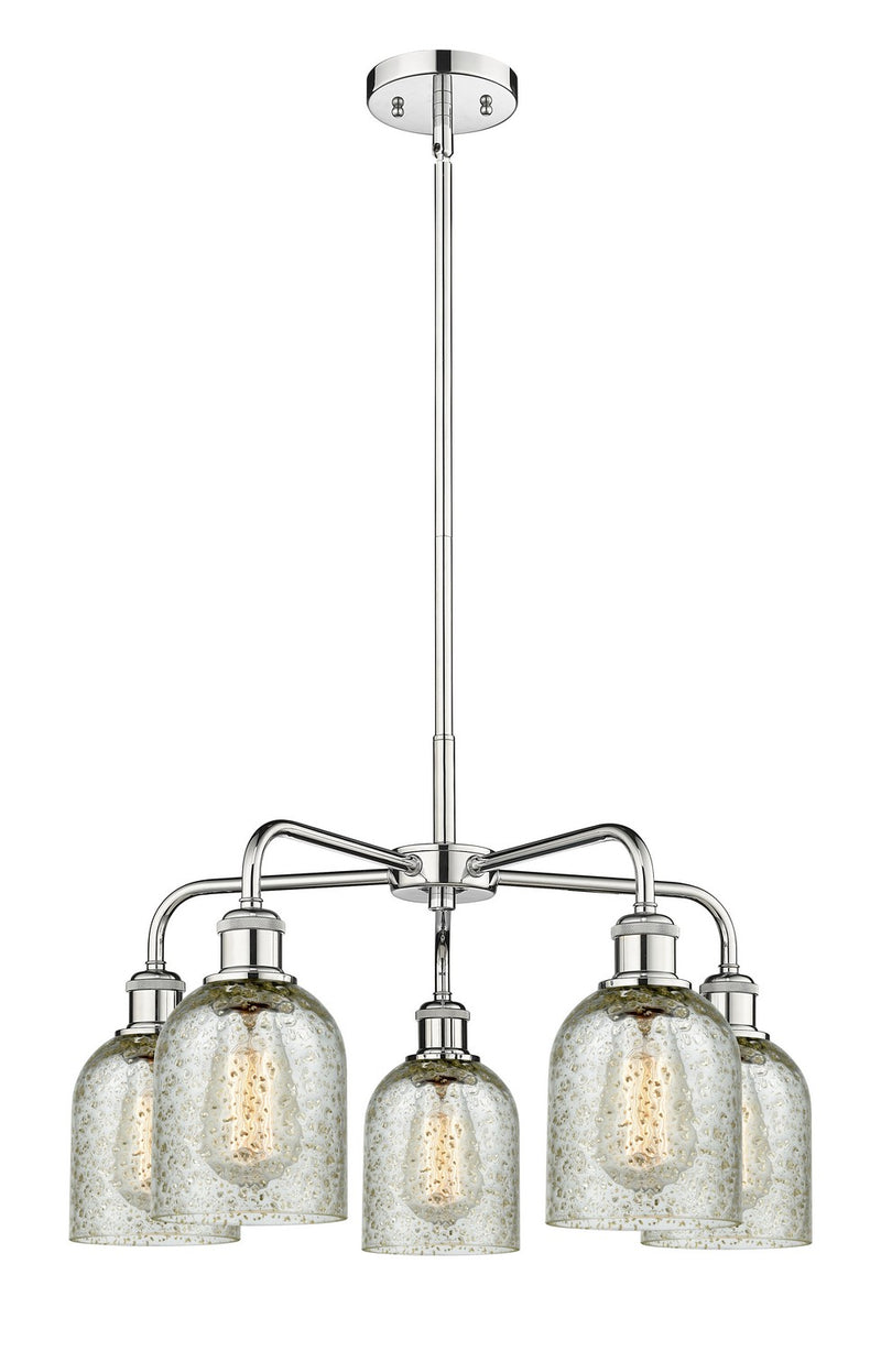 Innovations 516-5CR-PC-G259 Five Light Chandelier, Polished Chrome