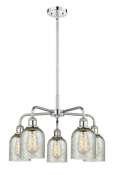 Innovations 516-5CR-PC-G259 Five Light Chandelier, Polished Chrome