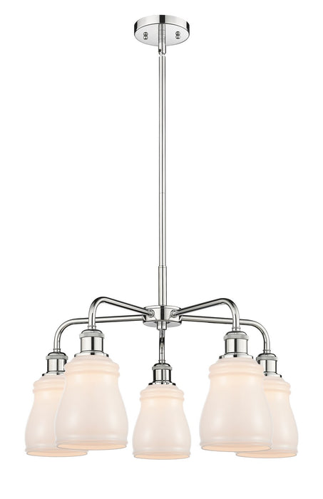 Innovations 516-5CR-PC-G391 Five Light Chandelier, Polished Chrome