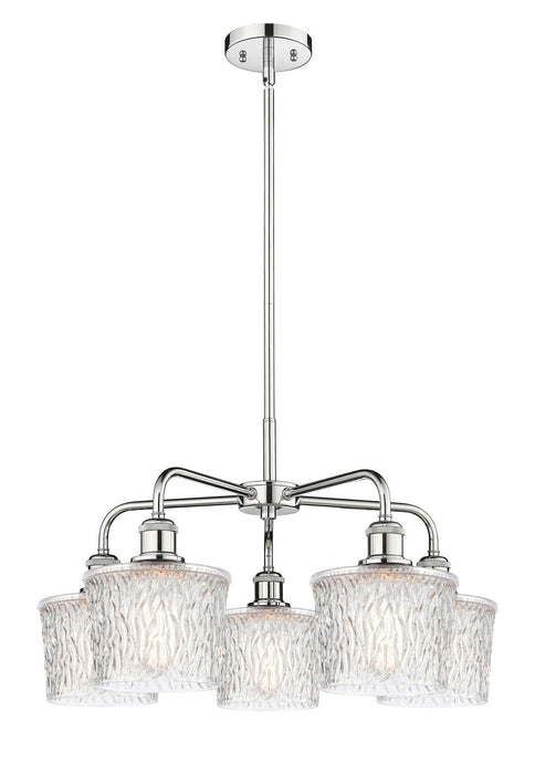 Innovations 516-5CR-PC-G402 Five Light Chandelier, Polished Chrome