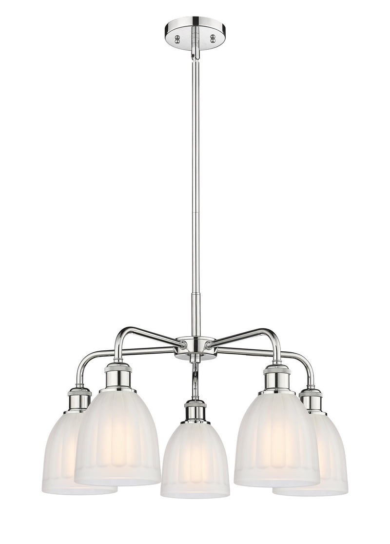 Innovations 516-5CR-PC-G441 Five Light Chandelier, Polished Chrome