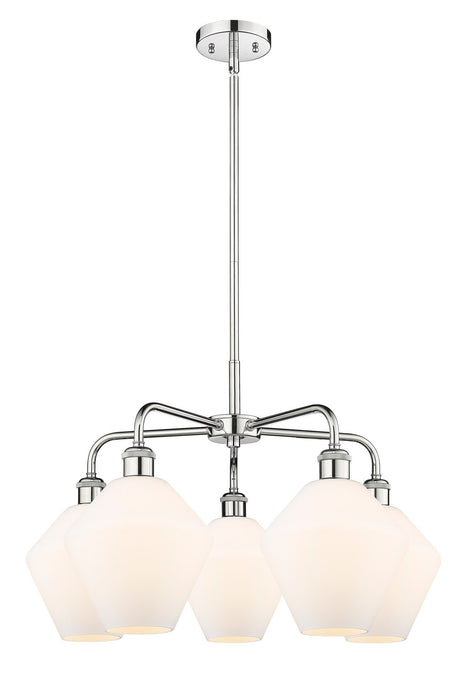Innovations 516-5CR-PC-G651-8 Five Light Chandelier, Polished Chrome