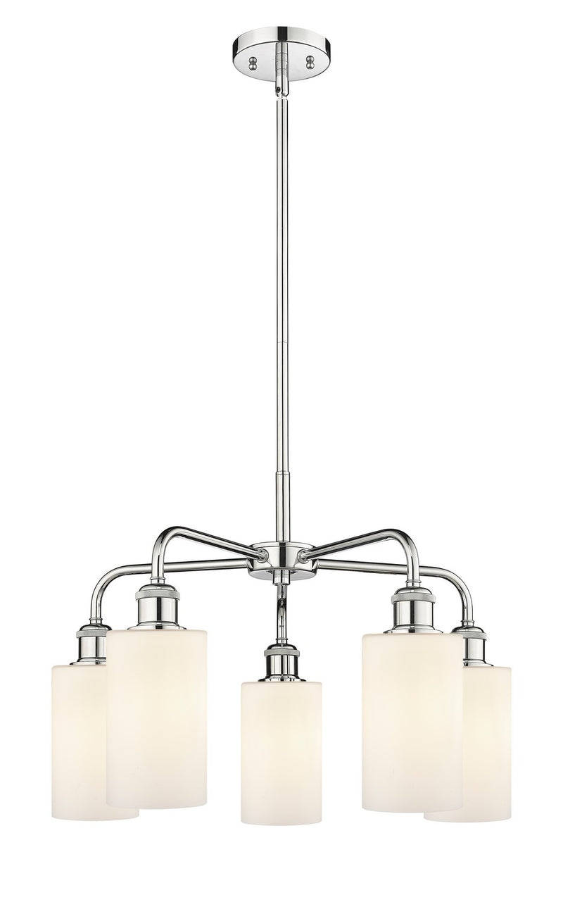 Innovations 516-5CR-PC-G801 Five Light Chandelier, Polished Chrome