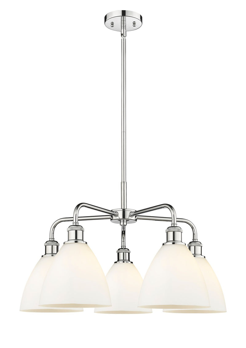 Innovations 516-5CR-PC-GBD-751 Five Light Chandelier, Polished Chrome