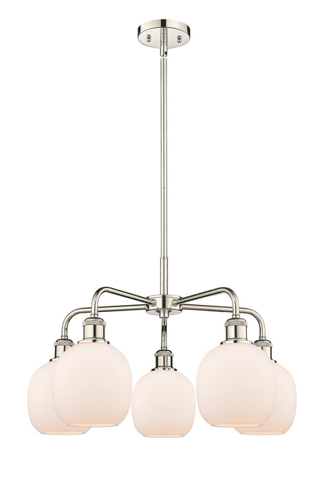 Innovations 516-5CR-PN-G101 Five Light Chandelier, Polished Nickel