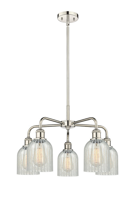 Innovations 516-5CR-PN-G2511 Five Light Chandelier, Polished Nickel