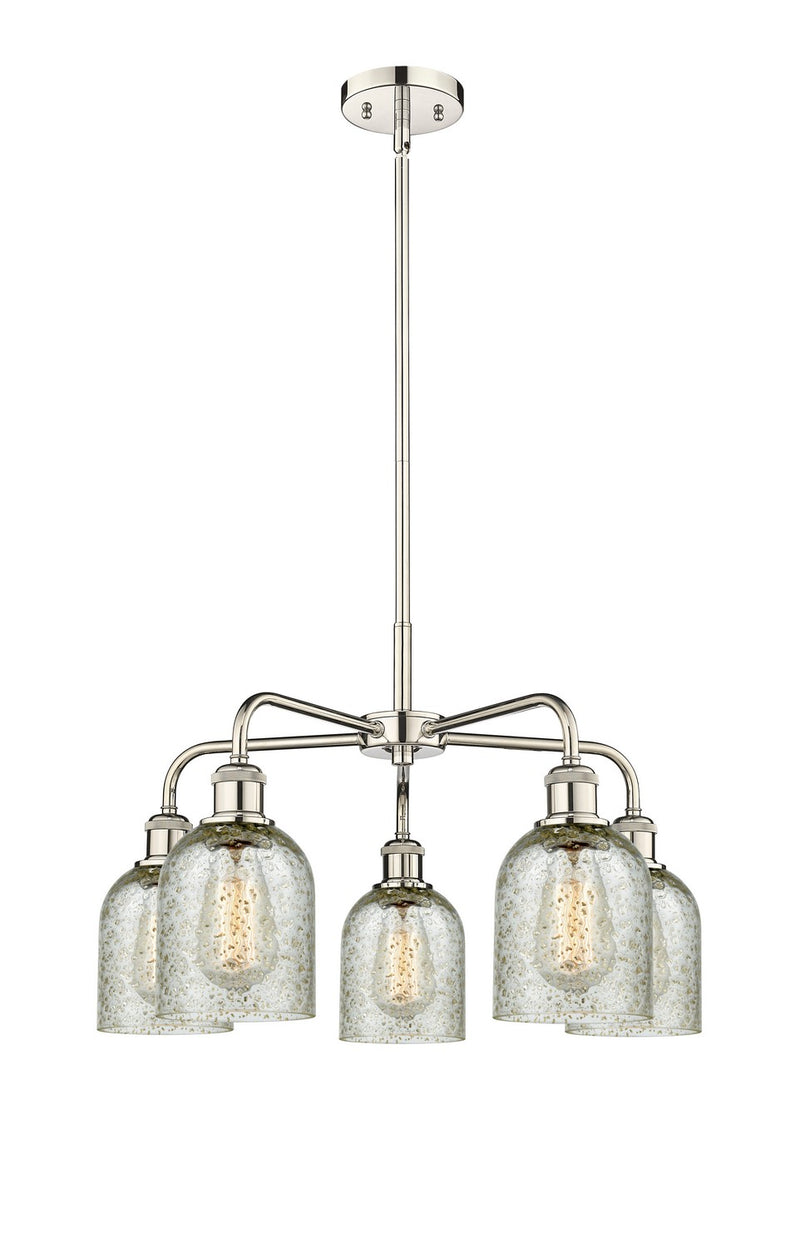 Innovations 516-5CR-PN-G259 Five Light Chandelier, Polished Nickel