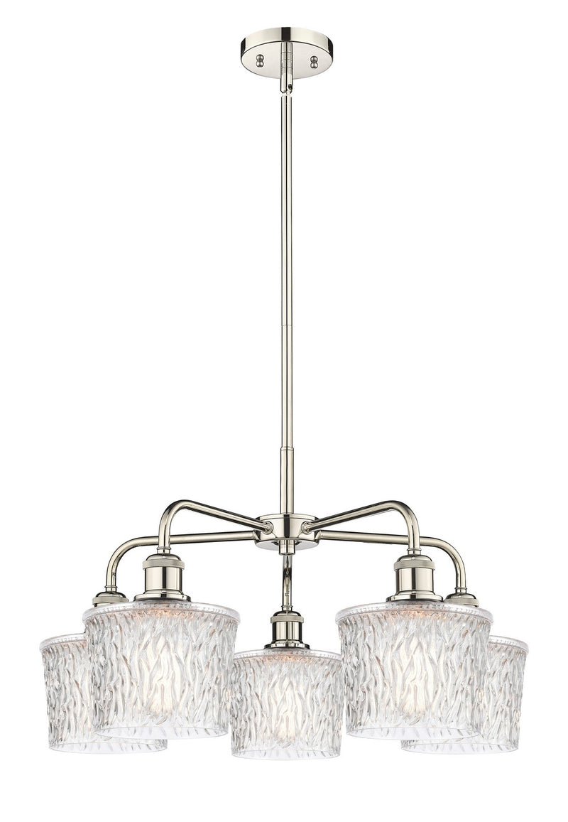 Innovations 516-5CR-PN-G402 Five Light Chandelier, Polished Nickel