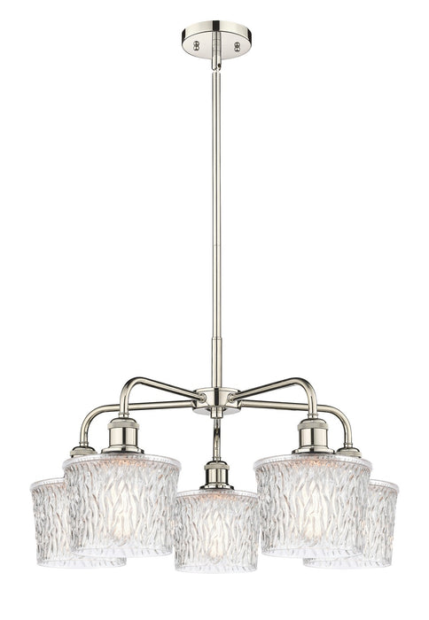 Innovations 516-5CR-PN-G402 Five Light Chandelier, Polished Nickel