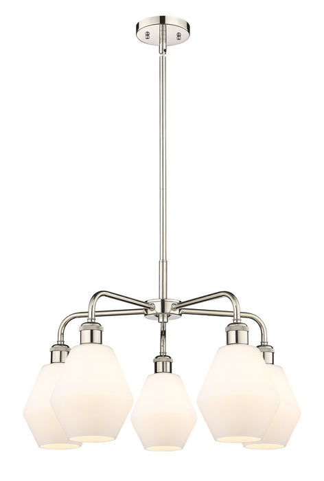 Innovations 516-5CR-PN-G651-6 Five Light Chandelier, Polished Nickel
