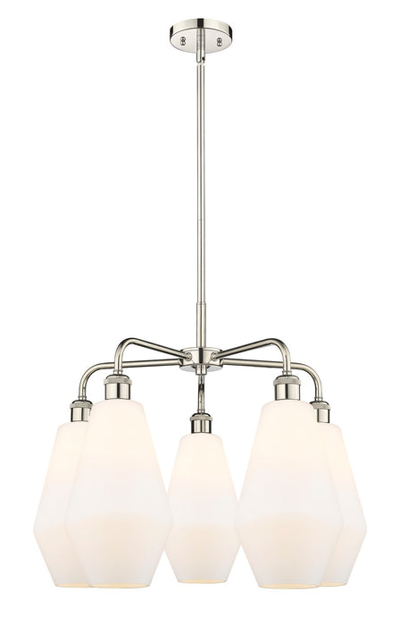 Innovations 516-5CR-PN-G651-7 Five Light Chandelier, Polished Nickel