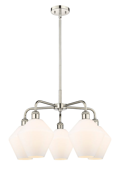 Innovations 516-5CR-PN-G651-8 Five Light Chandelier, Polished Nickel