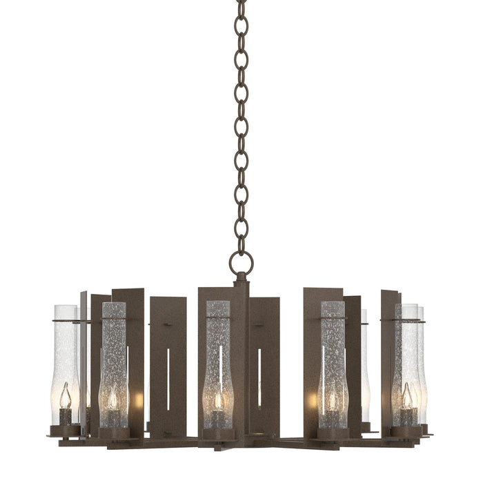 Hubbardton Forge 103290-SKT-05-II0184 Ten Light Chandelier, Bronze