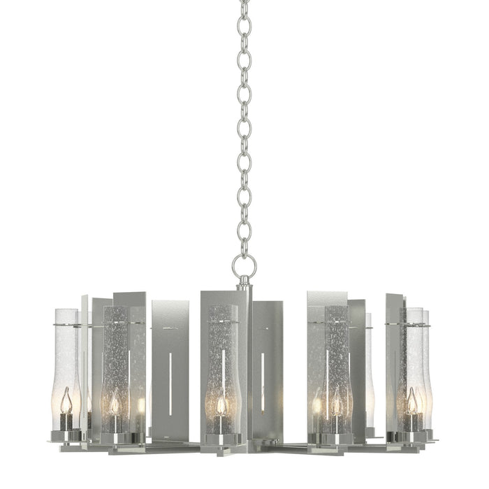 Hubbardton Forge 103290-SKT-85-II0184 Ten Light Chandelier, Sterling