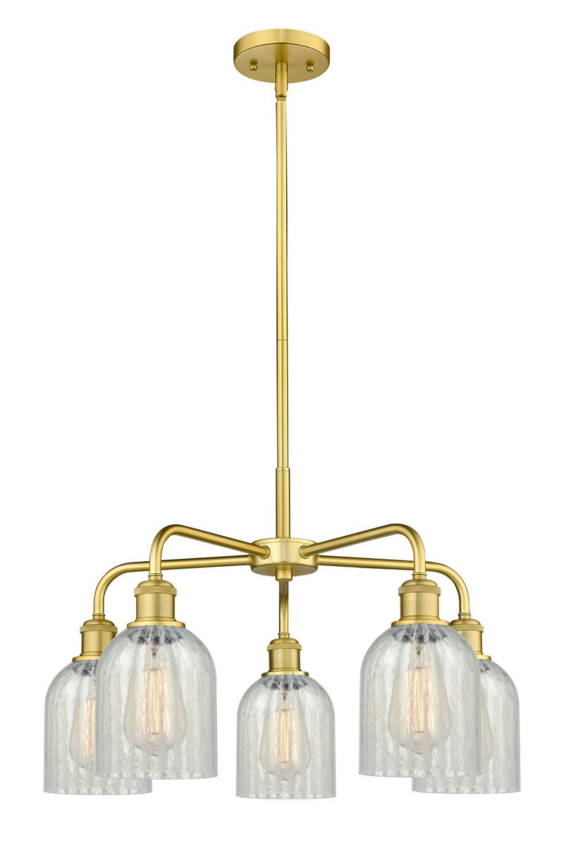 Innovations 516-5CR-SG-G2511 Five Light Chandelier, Satin Gold
