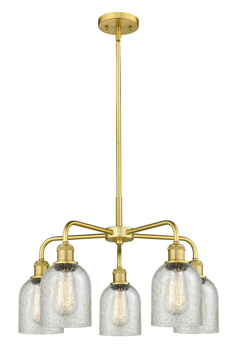 Innovations 516-5CR-SG-G259 Five Light Chandelier, Satin Gold